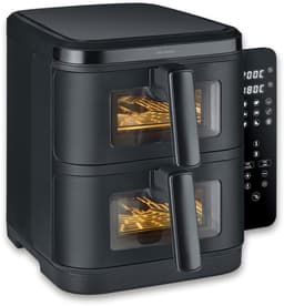 Severin FR 2468 S-Fry Duo Stack - Dubbele Airfryer- Heteluchtfriteuse - 2x 5,5 Liter boven elkaar - Ruimtebesparend — thumbnail 1