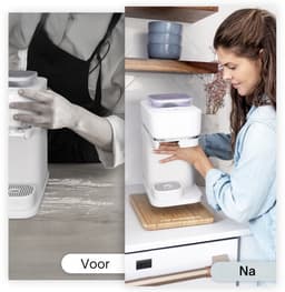 Ibyx Bamboe Schuifplank - Krasvrije Onderzetter met Wieltjes voor Koffiezetapparaat, Airfryer & Espressomachine - Keuken Organizer — thumbnail 6