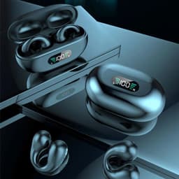 Draadloze open-back hoofdtelefoon met Bluetooth 5.2, zwart. — thumbnail 4
