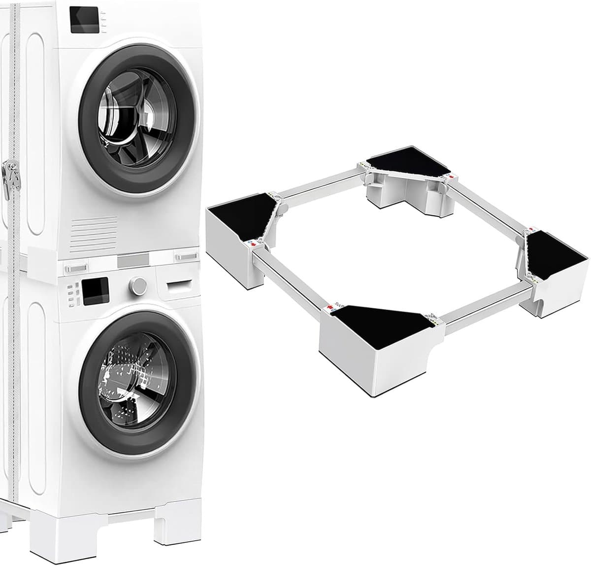 Wasmachine Verhoger - Ombouw - Kast - Wit — afbeelding 1