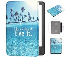 Beschermhoes voor 6 Inch E-reader Nieuwste Generatie met Handriem en Automatisch Wekken