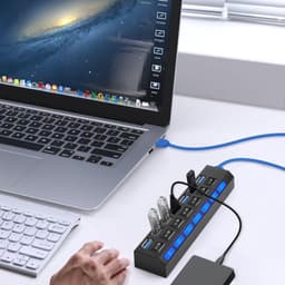 7-Poorts USB 3.0 Hub met 1 TB Externe Opslag — thumbnail 2