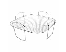 Grillrooster - Grillrooster voor airfryer - Geschikt voor grillroosters van heteluchtfriteuses - Geschikt voor Cosori 5.5L, 6.4L, XXL, Ninja Speedi AF180EU, Philips XXL airfryers, enz. - Roestvrij staal — afbeelding 1