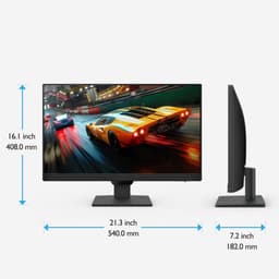 SNJY® Gaming Monitor - Monitor Gaming - Monitor met Luidspreker - 24 Inch - 1920x1080p - 100Hz - Zwart — thumbnail 5