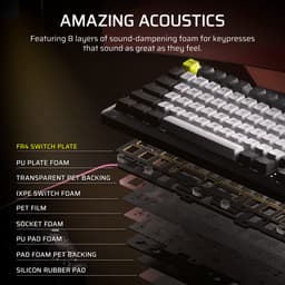 Corsair MAKR Pro 75 Hall Effect - DIY Gaming Toetsenbord - Aluminium - MGX Hyperdrive - US Qwerty — thumbnail 4