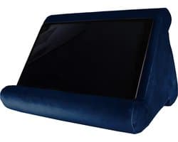 Tabletkussen – Tablethouder – Pillow pad tablet – Tablet houder kussen– Soft pillow – Tablet – E-reader – Magazines – Boekenhouder - Donker blauw