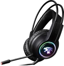 V6000 game headset - Bedrade hoofdtelefoon - USB - 3,5mm - LED - 2 meter - Zwart — thumbnail 1