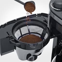 Severin KA 4813 Filter Koffiezetapparaat met bonenmaler - Glazen kan - Extra stille werking - Zwart / Rvs — thumbnail 3
