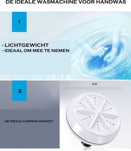 Mini Wasmachine - met Remote - 1kg Wascapaciteit - Vernieuwde chipset — thumbnail 5