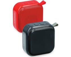 Dunlop Mini Speaker - Draadloos - Met Lus - 400mAh - Zwart/Rood