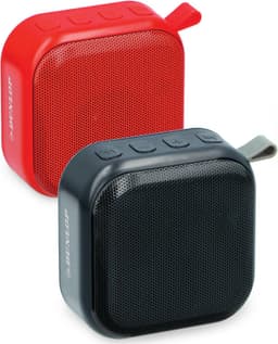Dunlop Mini Speaker - Draadloos - Met Lus - 400mAh - Zwart/Rood — thumbnail 1