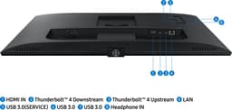 Samsung ViewFinity S80TB - LS27B800TGUXEN - 4K Thunderbolt Monitor - RJ45 - USB-Hub - Ergonomisch - 27 inch — thumbnail 5