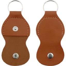 Plectrum sleutelhanger met 12x plectrum voor gitaar – bruin — thumbnail 2