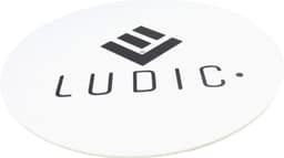 Ludic Anti-static Logo Felt slipmat White NOstatic LP Mat — thumbnail 2