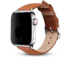 KM Deals - Smartwatch bandje - geschikt voor Apple Watch series 1/2/3/4/5/6/7/8/SE - 42/44/45MM - licht bruin