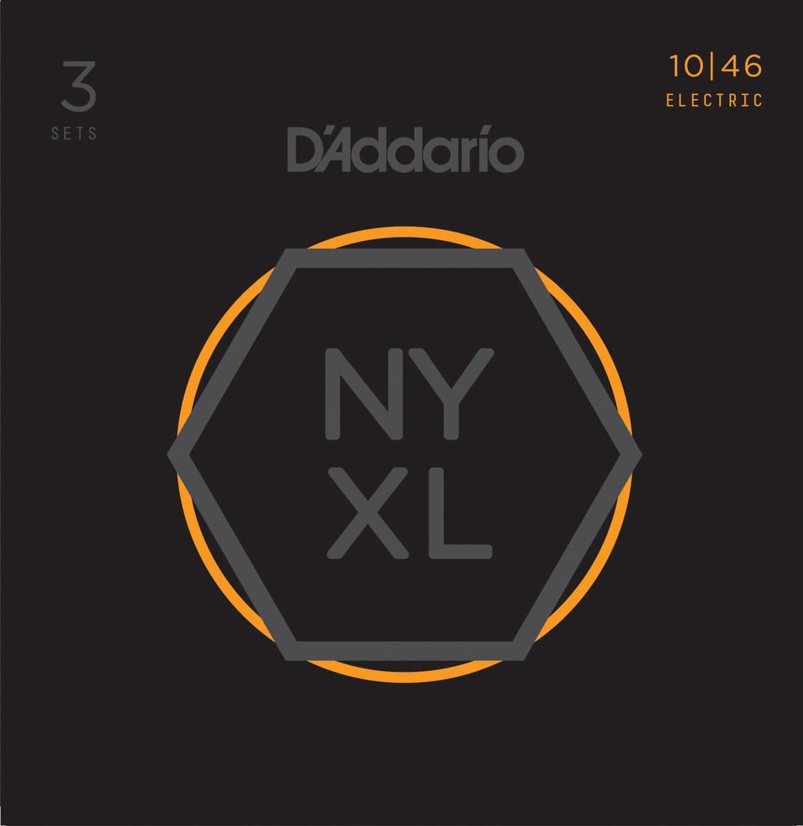 D'Addario NYXL1046-3P Elektrische Gitaarsnaren (10-46) 3-Pack — afbeelding 1
