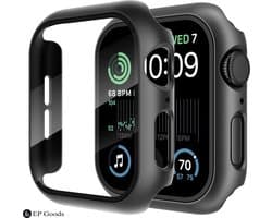 EP Goods - Full Cover/Hoesje - Screen Protector - Geschikt voor Apple Watch Series 1,2 en 3 42mm - Hardcase - Protection - Zwart