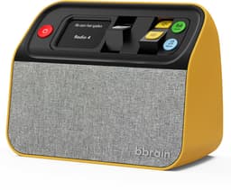 BBrain Muziekspeler - DAB+ Radio voor senioren - Aanpasbaar bedieningspaneel - Dementie radio - Muziekspeler met USB - Okergeel — thumbnail 3