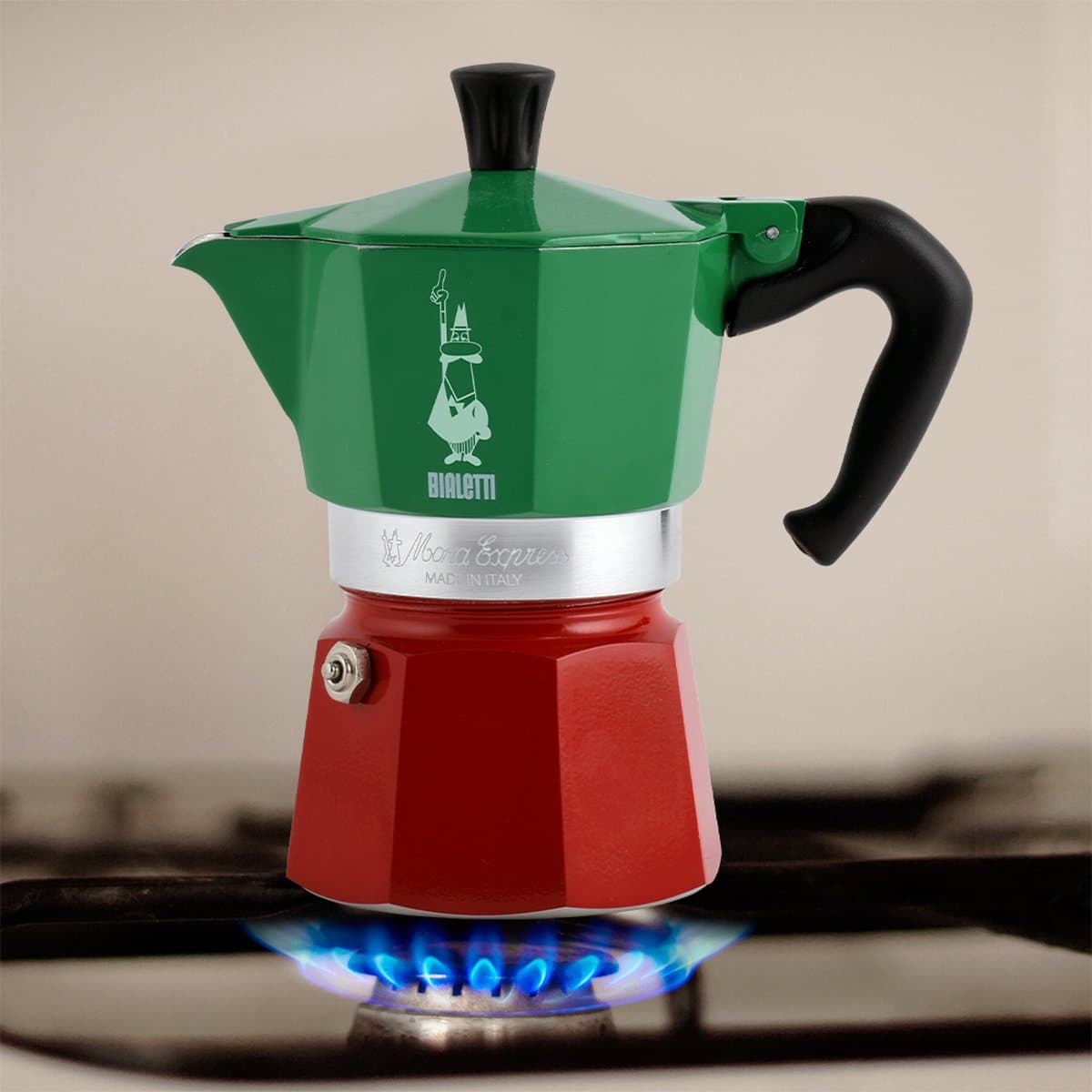 Bialetti Moka Express Italia - Percolator - 3 kops - Aluminium — afbeelding 1