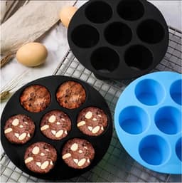Muffin Bakvormen - Muffin Bakvormen Siliconen - Muffin Bakvormen Airfryer - BPA Vrij — thumbnail 3