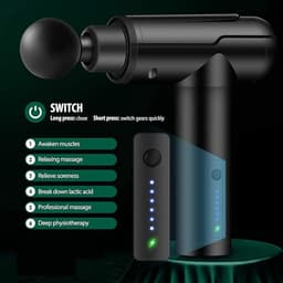 Massagepistool Spiermassage Apparaat - Diep Massageapparaat met 6 Snelheden, Elektrisch Handmassage-Apparaat voor Fascia, Inclusief LED-Laadindicator — thumbnail 4