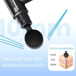 NueNext Thermo Massage Gun Professioneel - Warm & Koud - Massage Apparaat - Massageapparaat Massagegun - Massage Pistool - Zwart — thumbnail 5