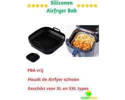 DannyDeal™ - 2 stuks Siliconen Airfryer bak - Ovenschaal - Bakvorm - BPA vrij - 20.1 CM - Vaatwasser bestendig - Hitte bestending tot 240 graden