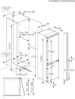 AEG OSC6N181ES - Inbouw koel-vriescombinatie — thumbnail 4