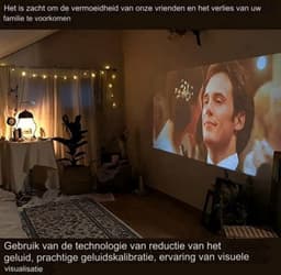 Mini beamer - Mini projector - Mini beamer smartphone - Wit — thumbnail 5