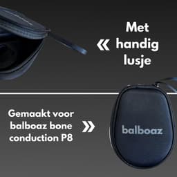 balboaz Hard Cover Opberg Case Voor Bone Conduction Headphone | Geschikt voor Shokz OpenRun Pro Open Ear | Hardcover Opberghoes | Beschermhoes | Tas | Hoesje | Opbergtas | Zwart — thumbnail 3