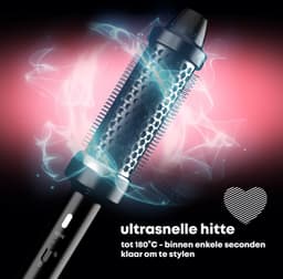 REVAMP Progloss Big Round Brush BR1400A Stijlborstel Zwart — thumbnail 2
