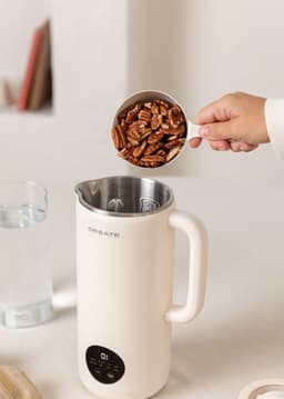 CREATE - Multifunctionele machine van 850 ml voor plantaardige melk, compotes, granenpapjes, groentecrèmes, sapjes - Timer 12 uur - Gebroken wit- VEGAN MILK MAKER STUDIO — thumbnail 5