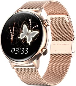 Bizoule Smartwatch Divina - Smartwatch Dames Rosé-Goud - 40mm - 1,1 AMOLED Touchscreen - Horloge met Belfunctie - Bloeddrukmeter - Stappenteller - Android en iOS — thumbnail 1