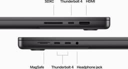 Apple Macbook Pro (2023) MUW63N/A - 16 inch - M3 Max - 1 TB - Spacezwart — thumbnail 4