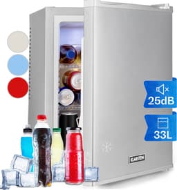Klarstein Minibar Mini Koelkast voor Kamer, 33 L Mini Koelkast voor Dranken & Cosmetica, Kleine , Kleine en Stille Koelkast, Verstelbare Plank, Skincare Koelkast 5–15 °C - 25 dB - voor Hotelkamer voor Partykelder - Compact — thumbnail 1
