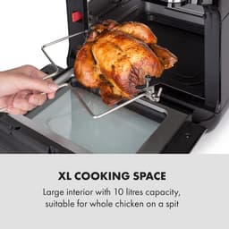 AeroVital Fry heteluchtfriteuse 1500W 10l timer 9 programma's zwart/zilver — thumbnail 9