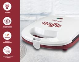 Beper BT.602H - Wafelijzer - Wafelmaker - Dubbele Anti-aanbaklaag - Indicatielampje - 780 Watt - Hip Design - Makkelijk Opbergbaar — thumbnail 5