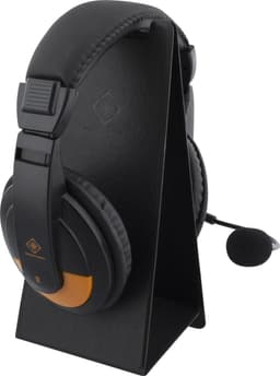 DELTACO GAMING GAM-048 Headset Houder, Universeel, Opklapbaar, PU-leer, Koptelefoon houder — thumbnail 3