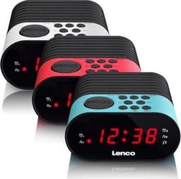 Lenco CR-07 White - Wekkerradio met Slaaptimer - Dubbel alarm - Wit — thumbnail 3
