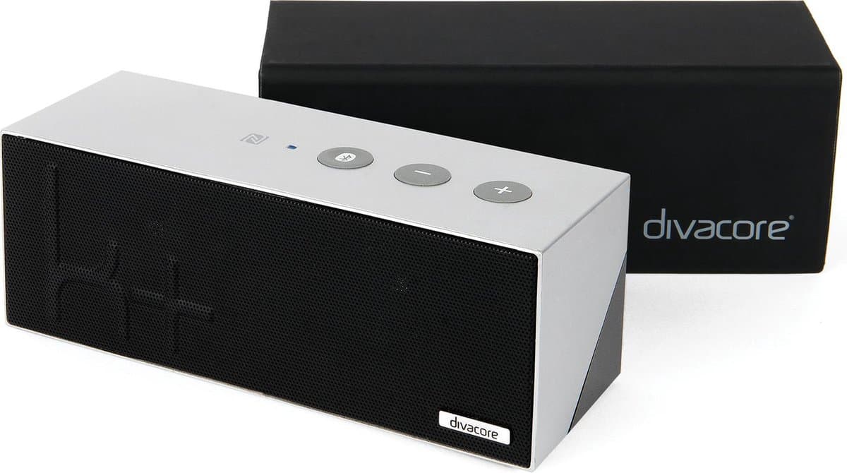 Divacore Ktulu II+ - NFC - Bluetooth speaker - Powerbank - 35uur speeltijd - Zilver — afbeelding 1