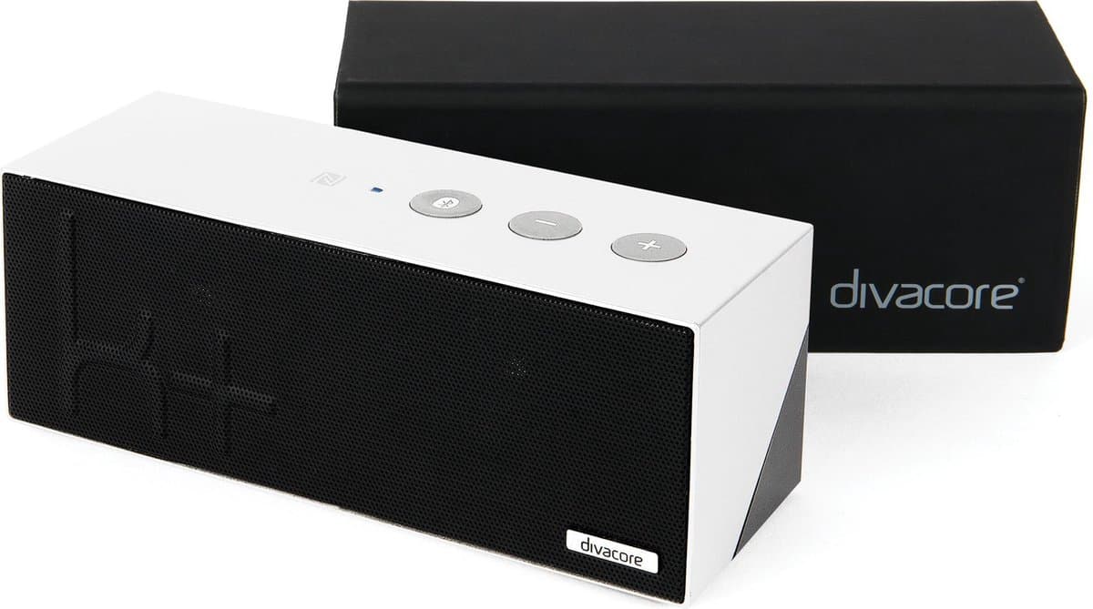 Divacore Ktulu II+ - NFC - Bluetooth speaker - Powerbank - 35uur speeltijd - Wit — afbeelding 1