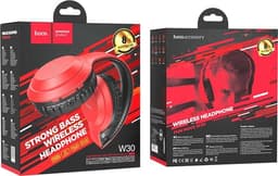HOCO W30 Fun Move - Draadloze On-Ear Koptelefoon - Bluetooth 5.0 - Rood — thumbnail 5