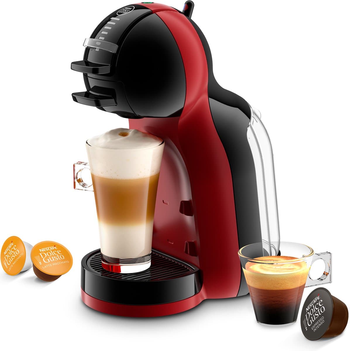 Krups NESCAFÉ Dolce Gusto Mini Me KP123H - Koffiecupmachine - Rood/Zwart - Automatische Stop - Compact - Voor Dolce Gusto Cups — afbeelding 1