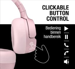 Fresh ‘n Rebel Code Fuse – Draadloze on-ear koptelefoon - Bluetooth - 30 uur Speeltijd - Roze - Smokey Pink — thumbnail 4