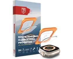 Rosso Screenprotector Geschikt voor Apple Watch Ultra 3/2/1 | Gehard Glas | Beschermglas | Glasplaatje | Case Friendly | Met Installatietray | Eenvoudige montage