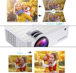 Mini Beamer - Mini Projector - 1080P Full HD - 7000Lumen — thumbnail 3