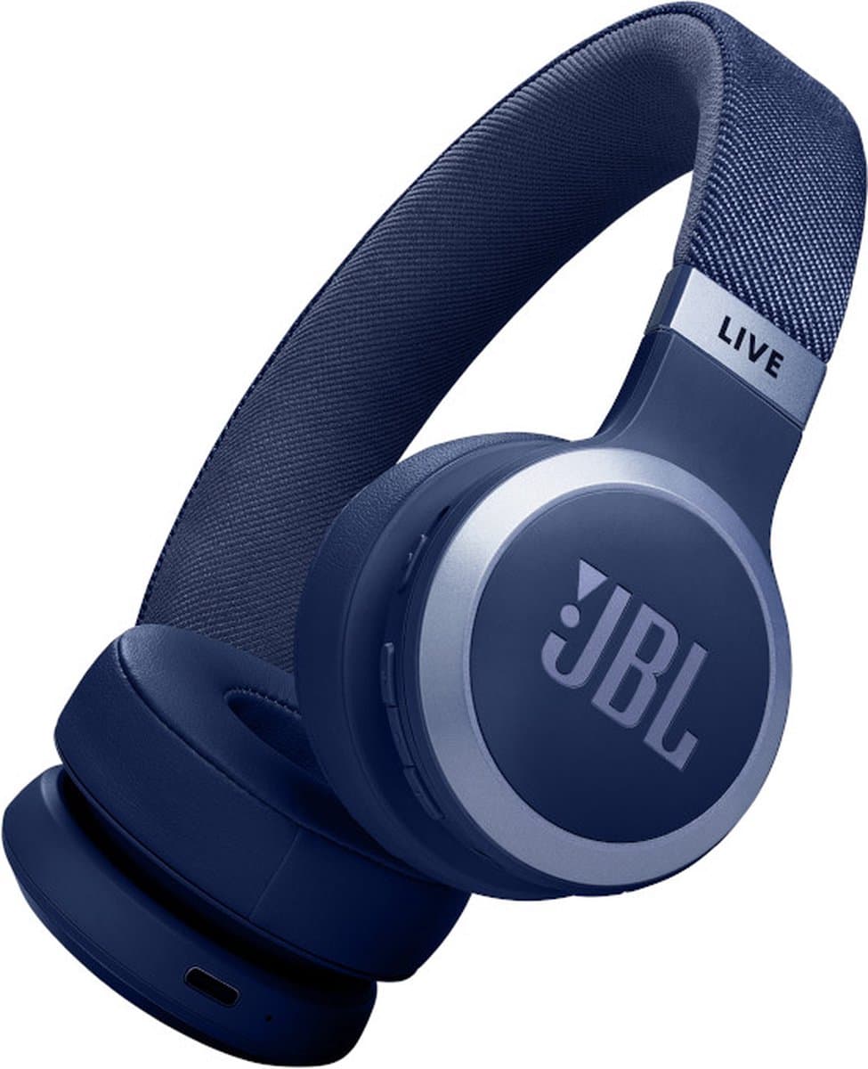 JBL Live 670NC - Draadloze Noise Cancelling Koptelefoon - Bluetooth - On ear - 65 uur batterij - Adaptive ANC - Blauw — afbeelding 1