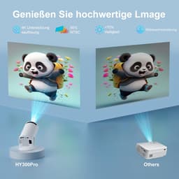 Mini beamer – Android 14 – WiFi 6 & Bluetooth 5.4 – 4K ondersteuning – 210° draaibaar – Auto Keystone — thumbnail 3