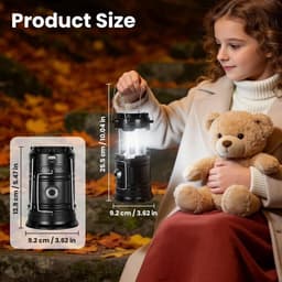 Campinglamp op zonne-energie, draagbare ultra heldere led-lantaarn, opvouwbare hanglamp, survivalkit voor wandelen, noodapparatuur, stroomuitval — thumbnail 2