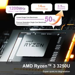 2-in-1 Laptop 8GB DDR4+512GB SSD - AMD Ryzen 3 3200U - 15,6 Inch FHD IPS Touchscreen - Windows 11 Pro - Convertible Notebook — thumbnail 2